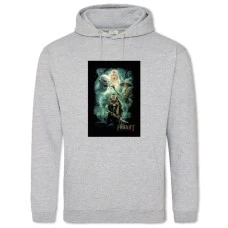 Худи с принтом Хоббит Принт - 2XL серый