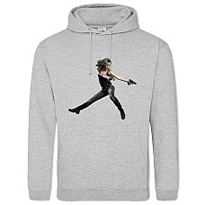 Hoodie with Print The Terminator Sarah Connor - 2XL grey