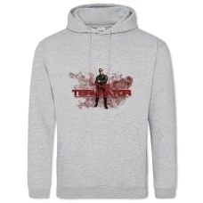 Hoodie with Print The Terminator Hero Logo - 2XL grey