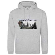 Hoodie with Print The Terminator Theme - 2XL grey