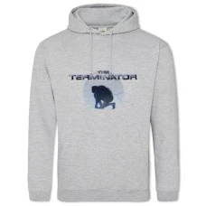 Hoodie with Print The Terminator Print - 2XL grey