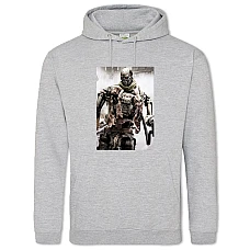 Hoodie with Print The Terminator Robot - 2XL grey