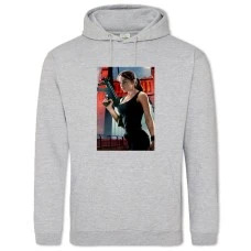 Hoodie with Print The Terminator Sarah Connor Print - 2XL grey