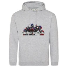 Hoodie with Print Transformers Optimus Prime Logo - 2XL grey