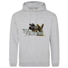 Hoodie with Print Transformers Bumblebee Logo - 2XL grey