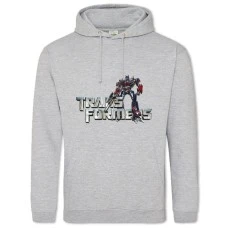 Hoodie with Print Transformers Big Logo - 2XL grey
