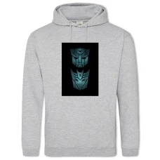 Hoodie with Print Transformers Metal Heads - 2XL grey