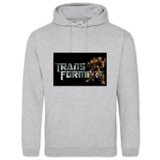 Hoodie with Print Transformers Bumblebee Print - 2XL grey
