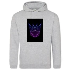 Hoodie with Print Transformers Neon Print - 2XL grey