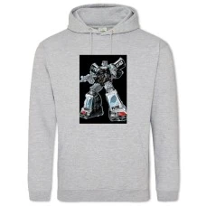 Hoodie with Print Transformers Robot Hero - 2XL grey