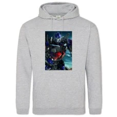 Hoodie with Print Transformers Optimus Prime Robot Hero - 2XL grey