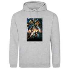 Hoodie with Print Transformers Characters - 2XL grey