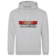 Hoodie with Print Transformers Main Logo - 2XL grey