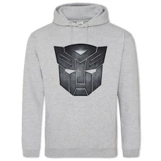 Hoodie with Print Transformers Metal Face - 2XL grey