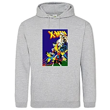 Hoodie with Print X-Men Cute Print - 2XL grey