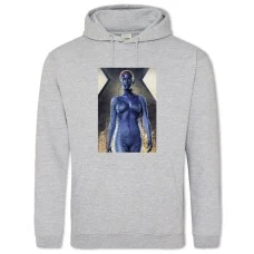 Hoodie with Print X-Men Mystique Hero - 2XL grey
