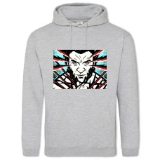 Hoodie with Print X-Men Wolverine Art - 2XL grey