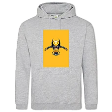 Hoodie with Print X-Men Wolverine Yellow Art - 2XL grey