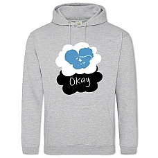 Hoodie with Print Виноваты Звёзды Okay - 2XL grey