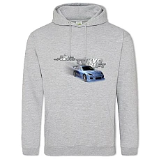 Худи с принтом Форсаж Синяя Машина - 2XL серый