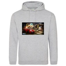 Худи с принтом Форсаж Машины Принт - 2XL серый