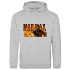 Худи с принтом Безумный Макс Герой - 2XL серый