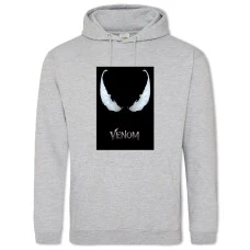 Hoodie with Print Venom Theme - 2XL grey