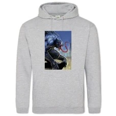 Hoodie with Print Venom Hero - 2XL grey
