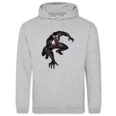 Hoodie with Print Venom Monster - 2XL grey
