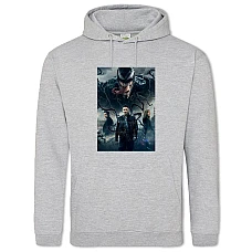 Hoodie with Print Venom Heroes - 2XL grey