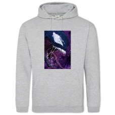 Hoodie with Print Venom Monster Art - 2XL grey