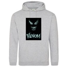 Hoodie with Print Venom Hero Monster - 2XL grey