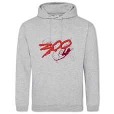 Худі з принтом 300 Спартанців Логотип - 2XL сірий
