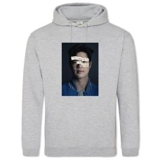Hoodie with Print 13 Reasons Why Zach Dempsey - 2XL grey