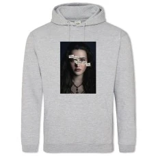 Hoodie with Print 13 Reasons Why Hannah Hero - 2XL grey