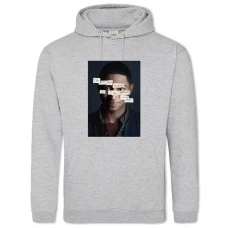 Hoodie with Print 13 Reasons Why Marcus Cole - 2XL grey