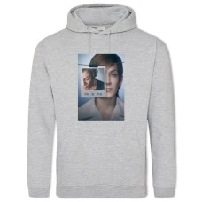 Hoodie with Print 13 Reasons Why Hear The Truth - 2XL grey