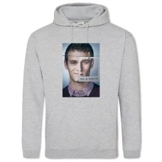 Hoodie with Print 13 Reasons Why Justin Foley - 2XL grey