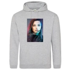 Hoodie with Print 13 Reasons Why Hannah - 2XL grey