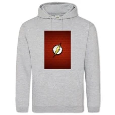 Худи с принтом Флеш Логотип - 2XL серый