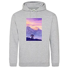 Худи с принтом Смолфут Сансет - 2XL серый