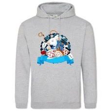 Худи с принтом Алиса В Стране Чудес Кролик - 2XL серый