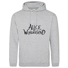 Hoodie with Print Alice In Wonderland Logo Print - 2XL grey