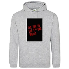 Hoodie with Print The End Of The F *** Ing World Logo - 2XL grey