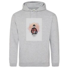 Hoodie with Print The End Of The F *** Ing World Art Edition - 2XL grey