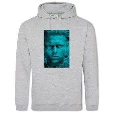 Hoodie with Print Vikings Hero - 2XL grey