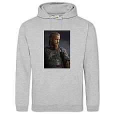 Hoodie with Print Vikings Hero Print - 2XL grey