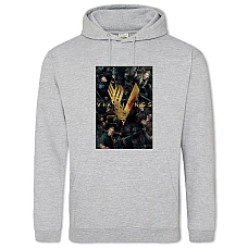 Hoodie with Print Vikings Main Theme - 2XL grey