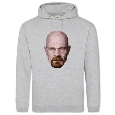 Hoodie with Print Breaking Bad Walter White Modern Print - 2XL grey