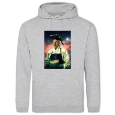 Hoodie with Print Breaking Bad Walter White Cosmo Print - 2XL grey